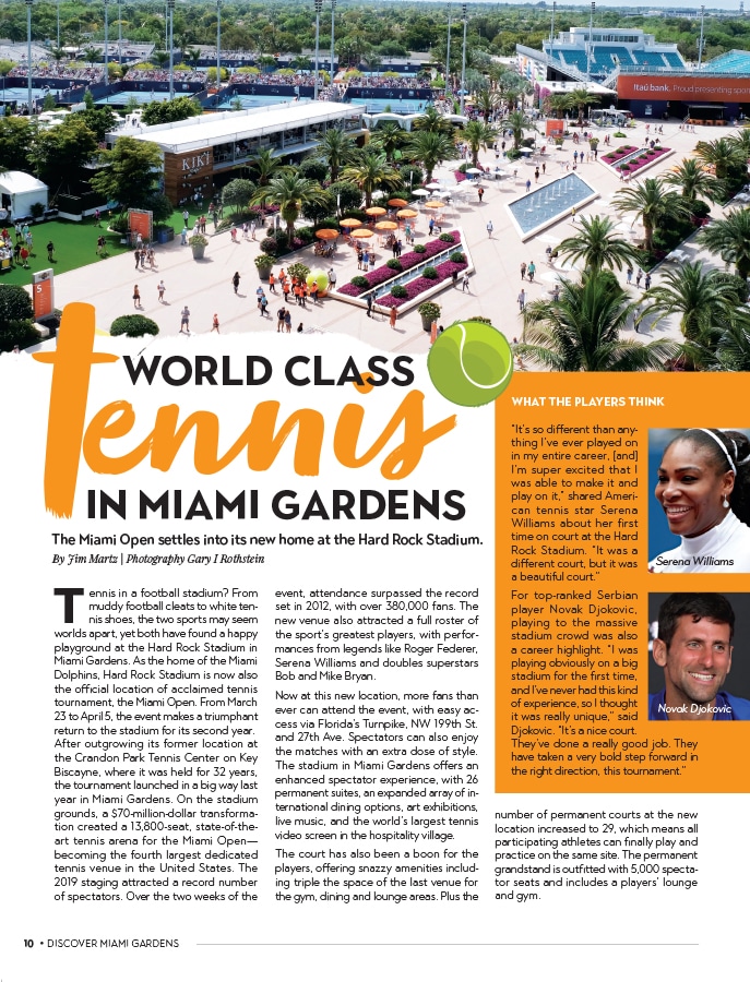 Discover Miami Gardens Page Layout